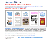 Tablet Screenshot of answerjw.com